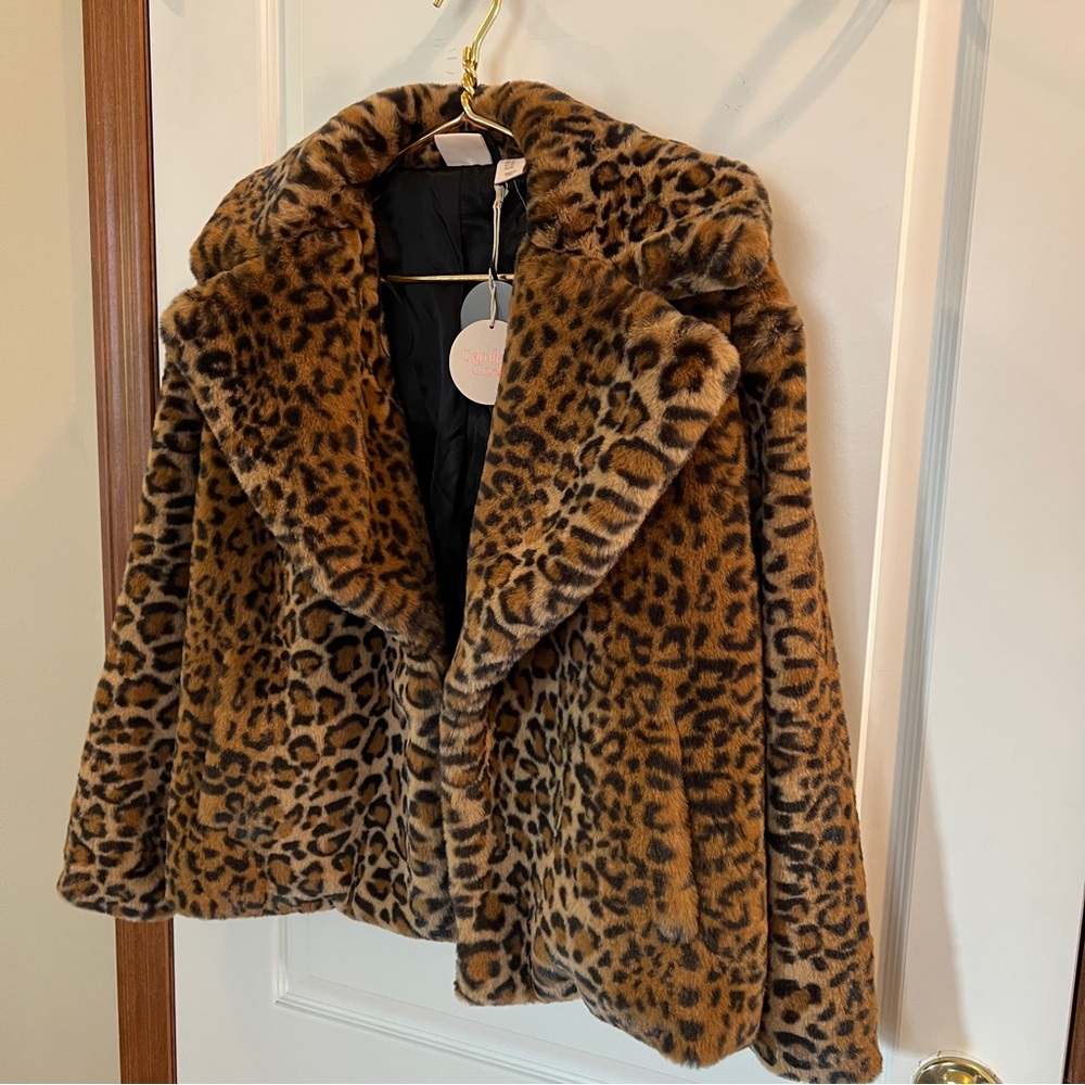NWT!!! Camila Coelho Ladies XS Luxurious Leopard Print Coat - Picture 8 of 12